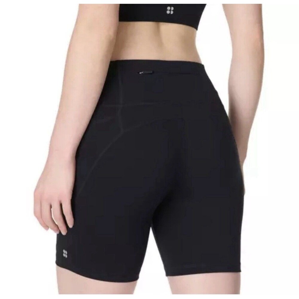 Sweaty Betty Power 6" Biker Shorts in Black Sz Lg - Picture 2 of 5